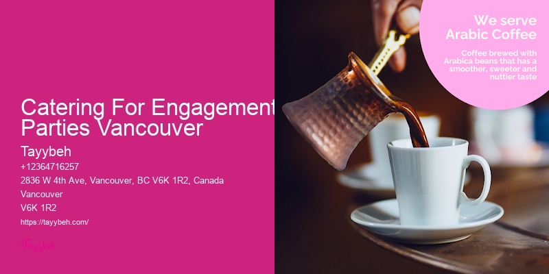 Custom Corporate Event Menus Catering For Engagement Parties Vancouver