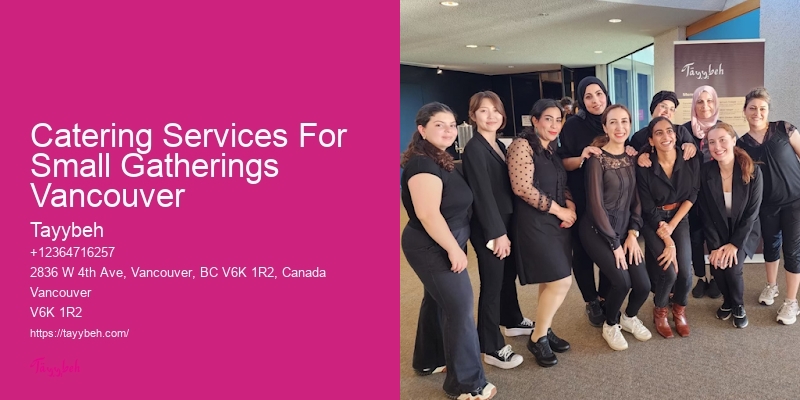 Catering Services For Small Gatherings Vancouver High-End Event Food Packages