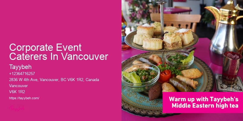 Corporate Event Caterers In Vancouver