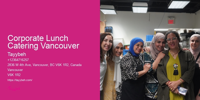 Corporate Lunch Catering Vancouver