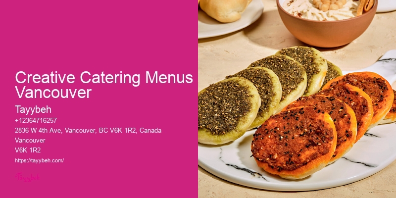 Premier Event Food Services Creative Catering Menus Vancouver