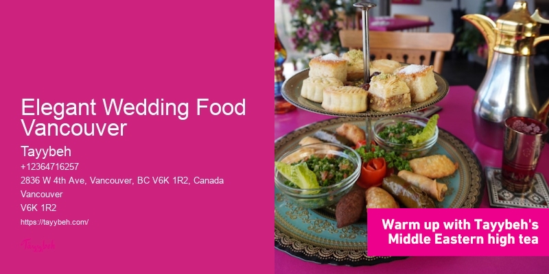 Elegant Wedding Food Vancouver