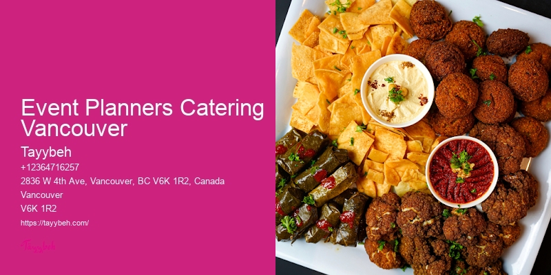 Customizable Wedding Catering Event Planners Catering Vancouver