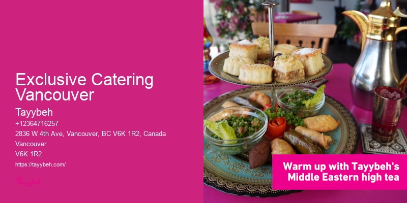 Local Catering For Private Parties Exclusive Catering Vancouver