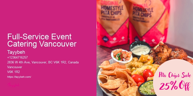 Full-Service Event Catering Vancouver Top Wedding Food Caterers