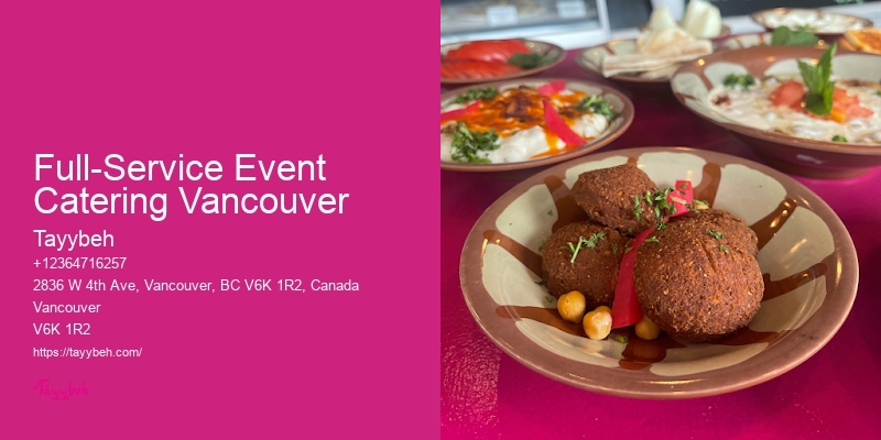 Full-Service Event Catering Vancouver Premier Corporate Catering