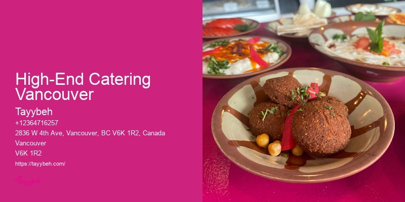 Top Local Event Catering High-End Catering Vancouver