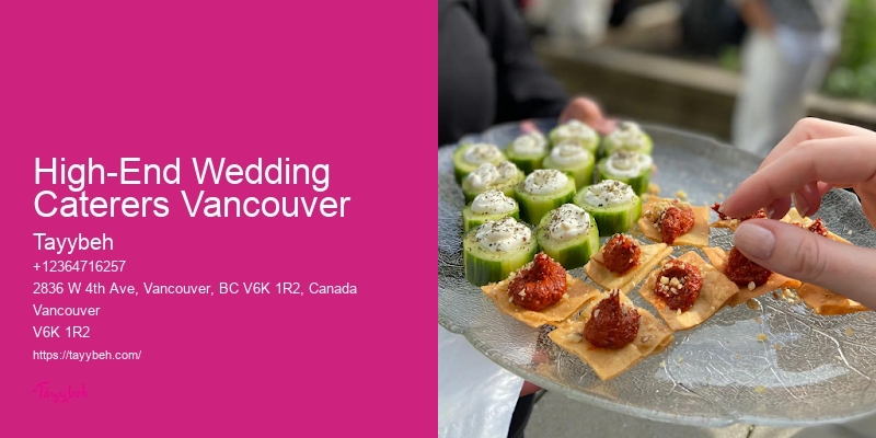 High-End Wedding Caterers Vancouver