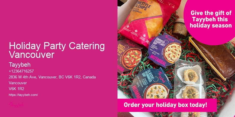 Catering For Anniversaries Holiday Party Catering Vancouver