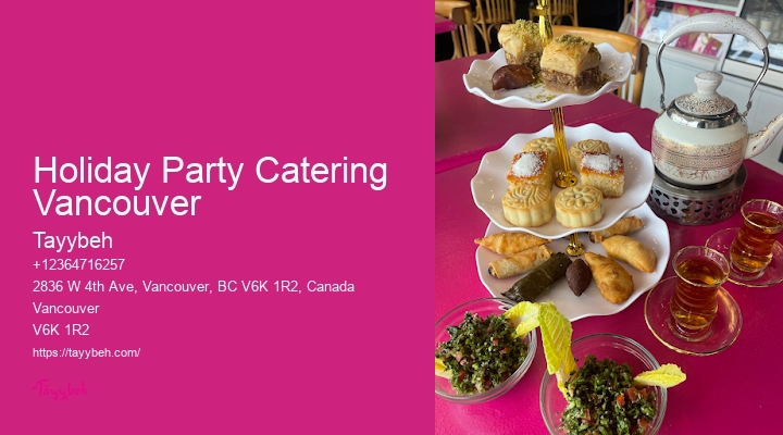 Professional Private Catering Holiday Party Catering Vancouver