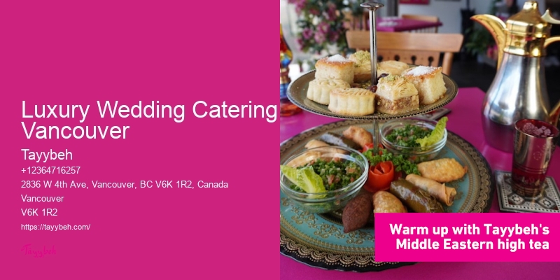 Luxury Wedding Catering Vancouver