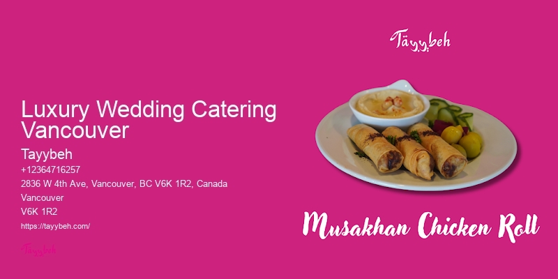 Affordable Private Dining Catering Luxury Wedding Catering Vancouver