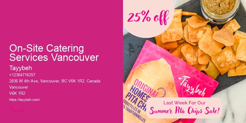 Corporate Catering In On-Site Catering Services Vancouver Bc