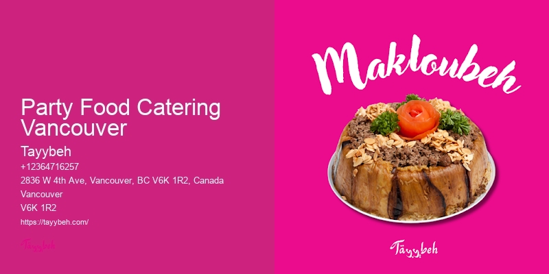 Premier Banquet Catering Party Food Catering Vancouver