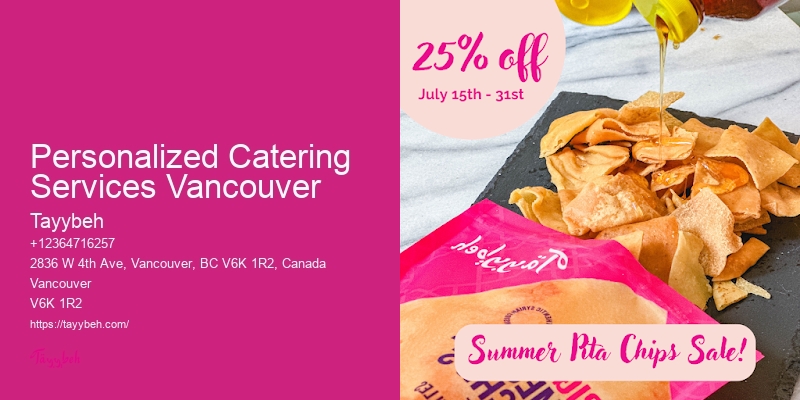 Corporate Event Caterers In Personalized Catering Services Vancouver
