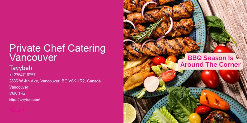 Affordable Wedding Reception Catering Private Chef Catering Vancouver