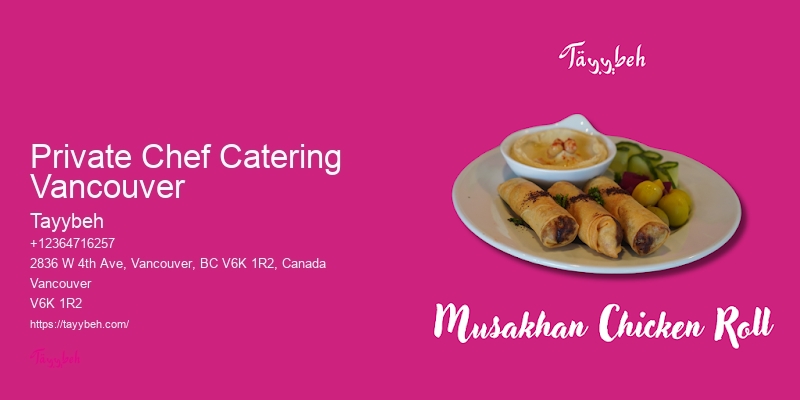 On-Site Catering Services Private Chef Catering Vancouver