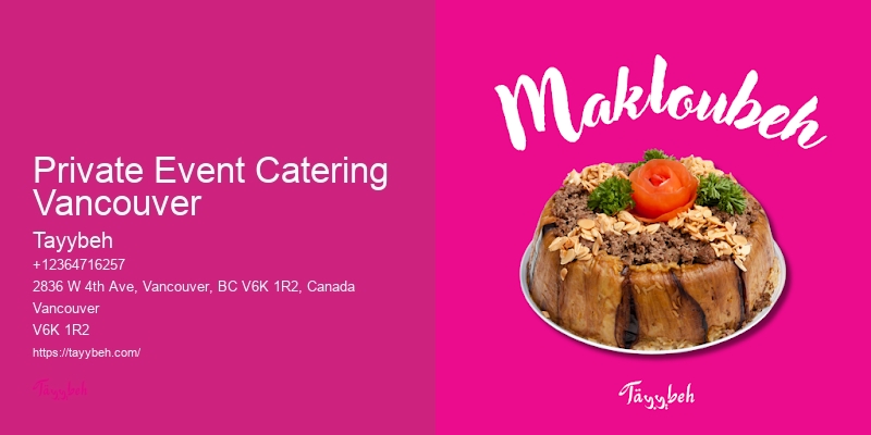 Private Event Catering Vancouver’S Professional Wedding Caterers