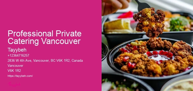 Wedding Catering Packages Professional Private Catering Vancouver