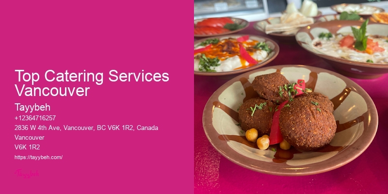 Personalized Buffet Packages Top Catering Services Vancouver
