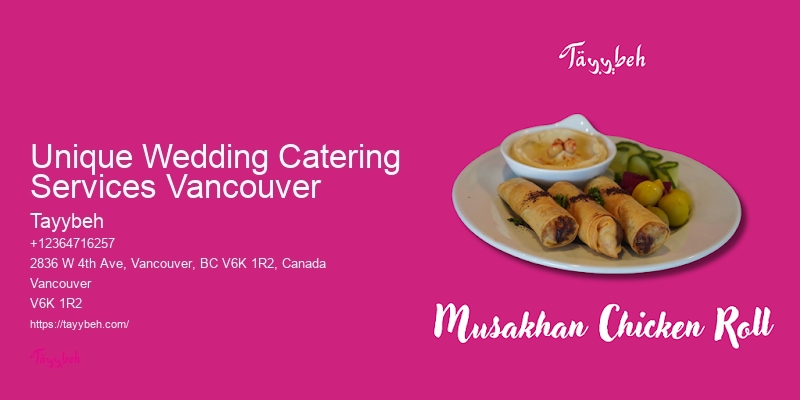 Private Chef Catering Unique Wedding Catering Services Vancouver