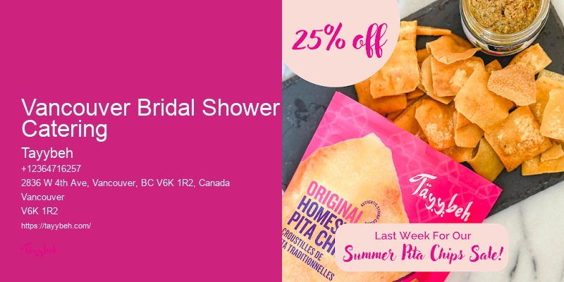 Vancouver Bridal Shower Catering High-End Wedding Catering