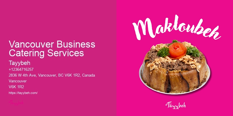 Large-Scale Event Catering Vancouver Business Catering Services