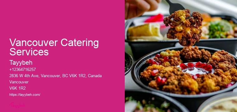 Local Wedding Catering Experts Vancouver Catering Services