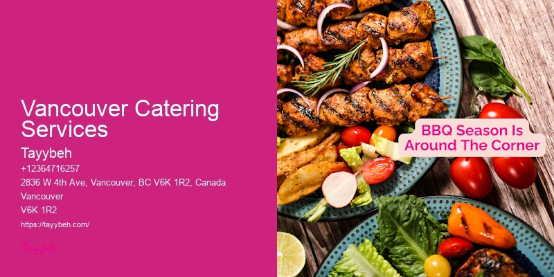 Vancouver Catering Services Gourmet Catering Services