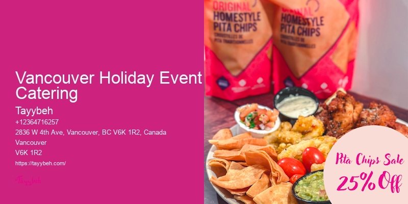 Personalized Event Catering Vancouver Holiday Event Catering