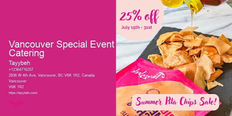 Vancouver Special Event Catering’S Premier Wedding Food Caterers