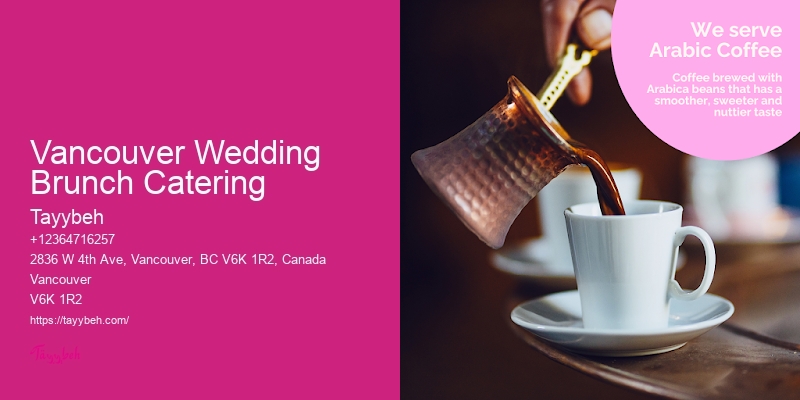 Vancouver Wedding Brunch Catering Full-Service Event Catering