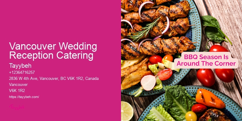 Best Food Catering Vancouver Wedding Reception Catering