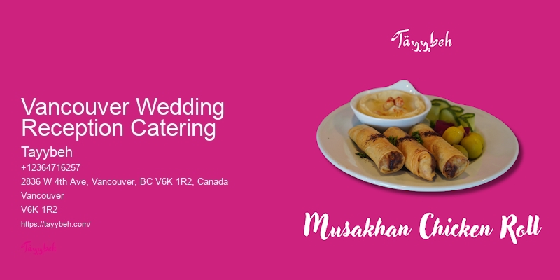 Vancouver Wedding Reception Catering Top-Tier Event Catering