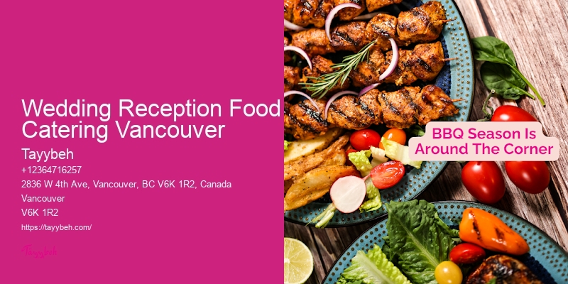 Affordable Formal Event Caterers Wedding Reception Food Catering Vancouver