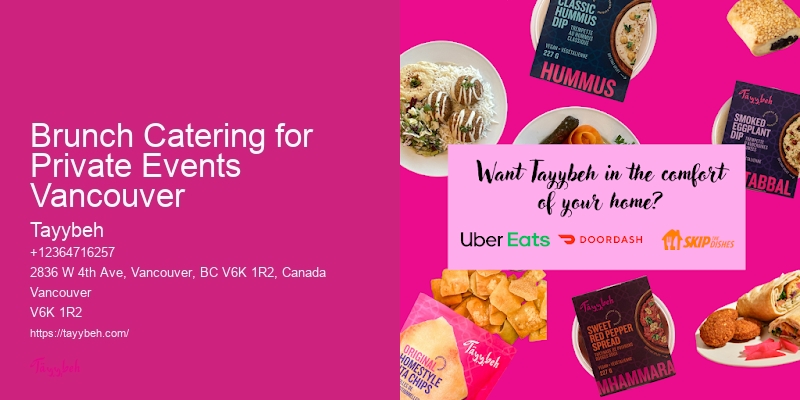 Finger Food Catering Brunch Catering for Private Events Vancouver