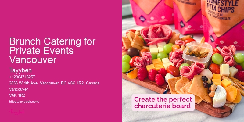 Elegant Wedding Catering Services Brunch Catering for Private Events Vancouver