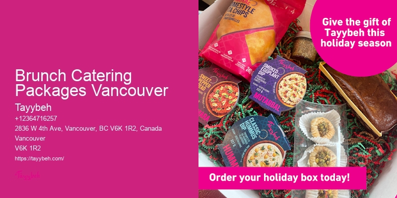 Gourmet Event Catering Brunch Catering Packages Vancouver
