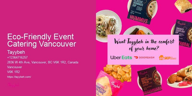 Eco-Friendly Event Catering Vancouver Lunch Catering For Events