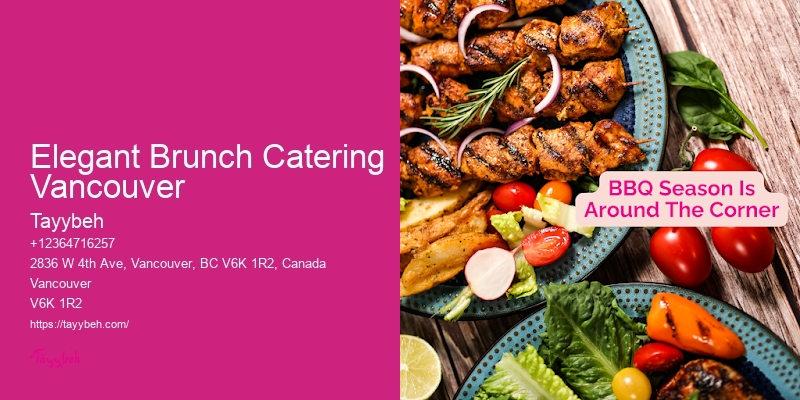 Gourmet Food Catering Elegant Brunch Catering Vancouver