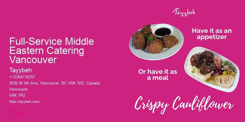Wedding Catering Reviews Full-Service Middle Eastern Catering Vancouver