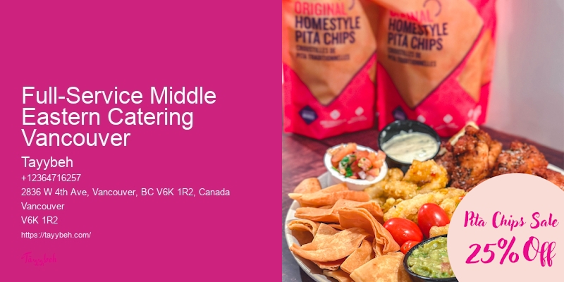 Full-Service Middle Eastern Catering Vancouver Lunch Catering For Events