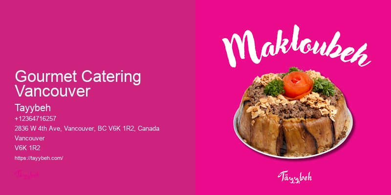 High-End Catering for Events Gourmet Catering Vancouver