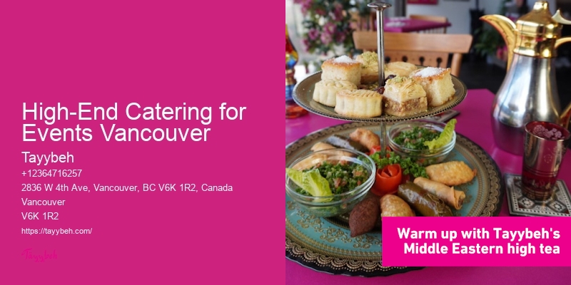 High-End Catering for Events Vancouver