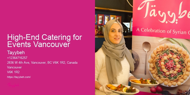 Catering Services Near Me High-End Catering for Events Vancouver