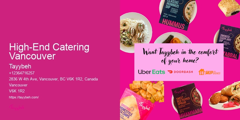 High-End Catering Vancouver Corporate Catering Companies