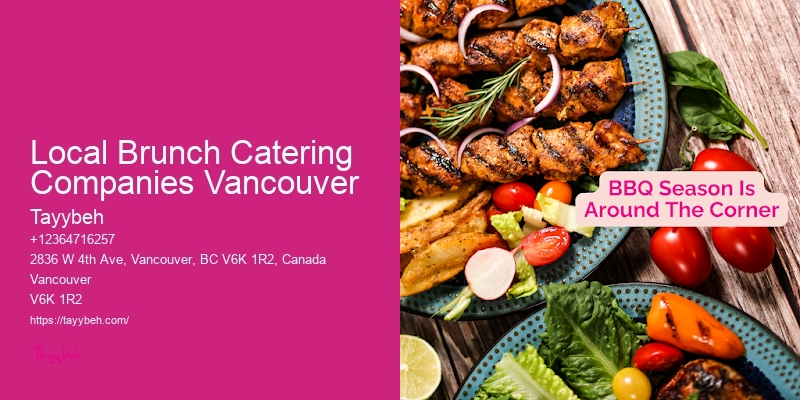 Local Brunch Catering Companies Vancouver Corporate Event Catering