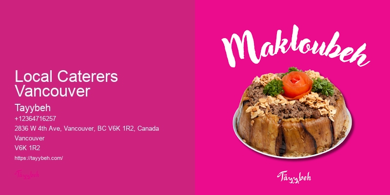 Professional Catering Services Local Caterers Vancouver