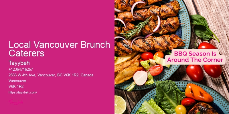 Office Catering Local Vancouver Brunch Caterers