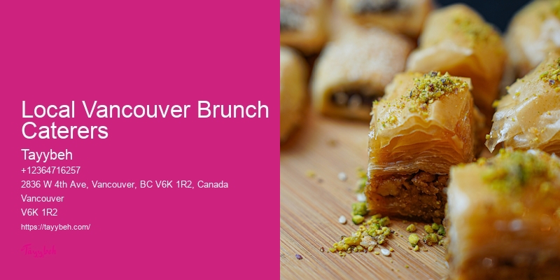 Corporate Holiday Catering Local Vancouver Brunch Caterers